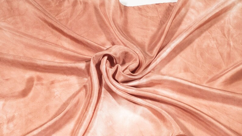 High Quality Turkish %100 Silk Marbled Elegant Scarf,  Hand dyed with Natural Plant Based Dyes -  Unique