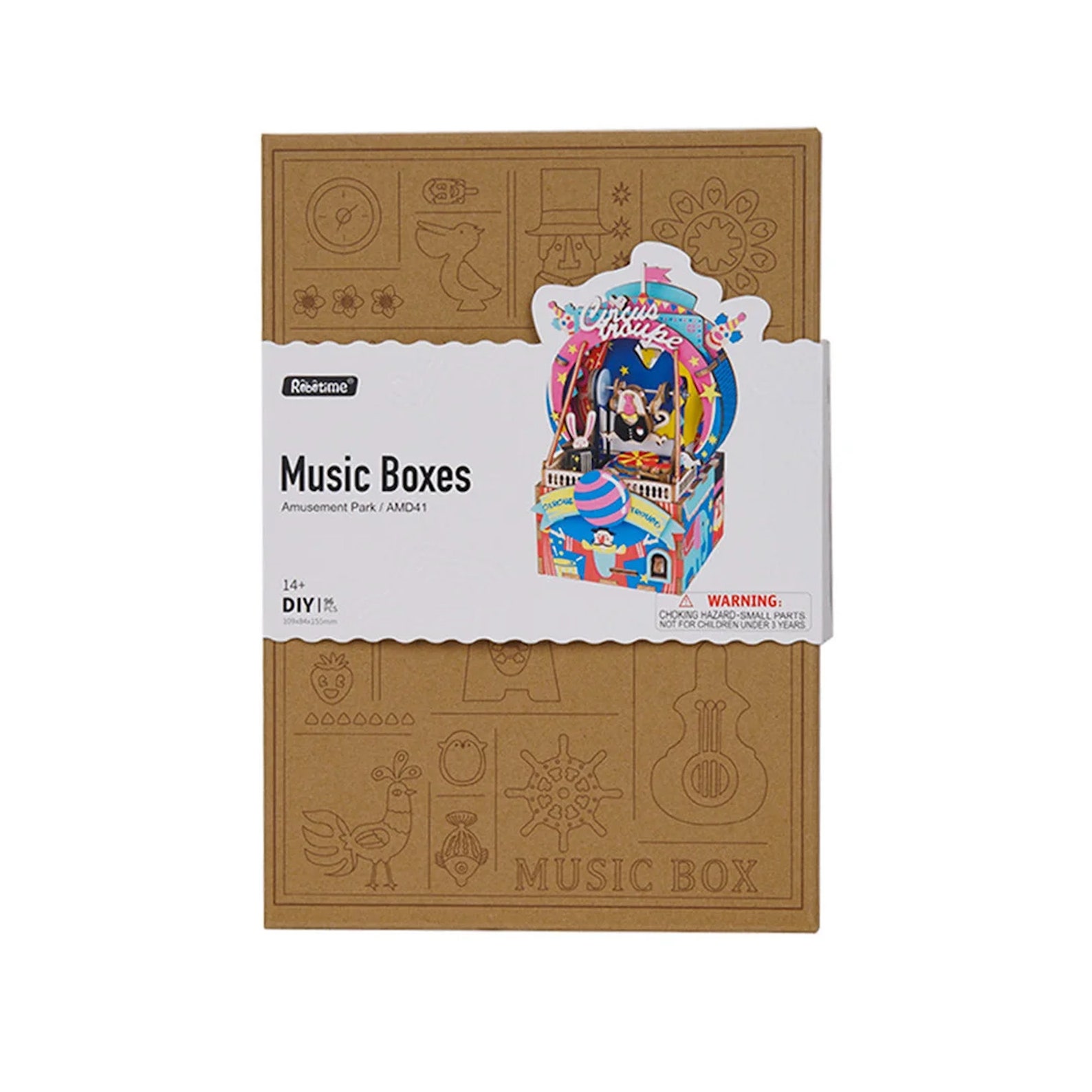 Amusement Park 3D DIY Wooden Music Box Puzzle Etsy