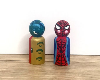 spider man peg doll