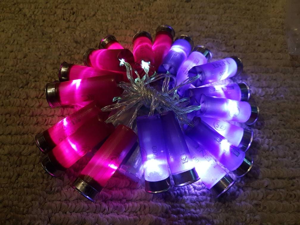 Magenta/purple Shotgun Shell Lights - Etsy