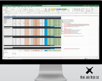 Etsy Seller Profit Worksheet | Automatically calculates Etsy fees | Product Pricing | Chandler Tool | Cost of Goods Sold | Wax Melt