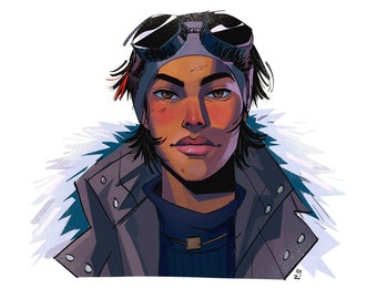 Alyx Vance Print | Boreal Alyph Concept Art
