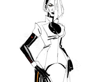 Humanoid GLaDOS Print | Portal 2