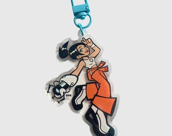 PORTAL 2 // Chell 3" Domed Epoxy Keychain