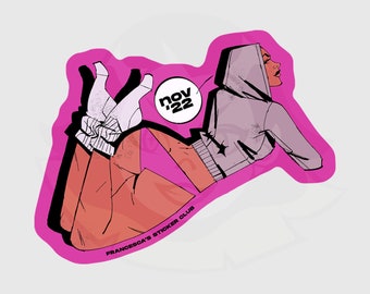 Neon Pink Alyx Vance | November 2022 Sticker