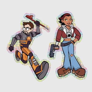 Half-Life: 2 // Adesivo Gordon Freeman + Alyx Vance