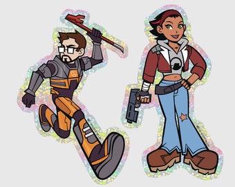 Half-Life: 2 // Gordon Freeman + Alyx Vance Sticker
