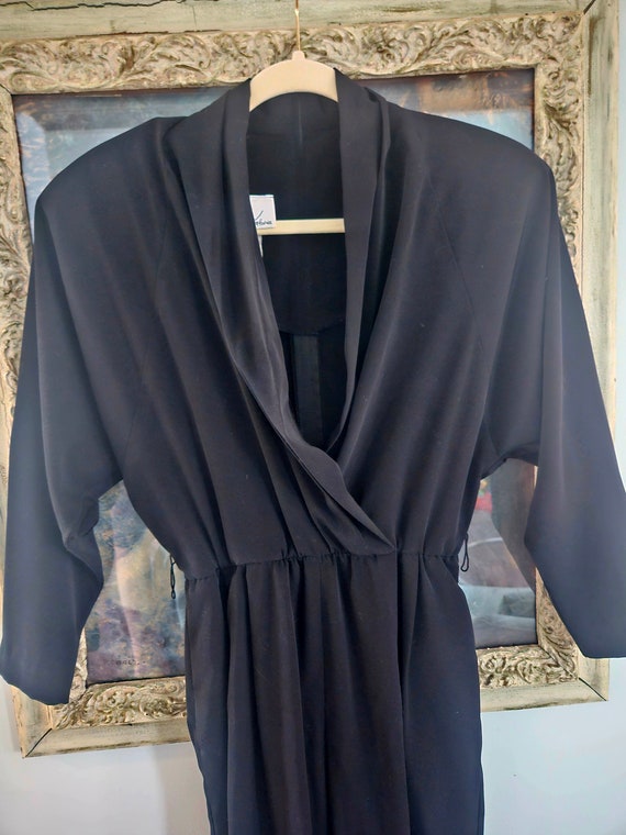 Vintage 80's Black Jumpsuit by Willi of California - image 1