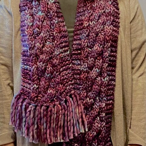 Merino Wool shops Knit William Scarf