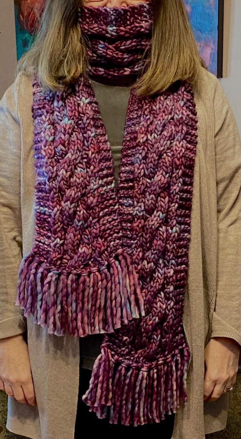 Merino Wool shops Knit William Scarf