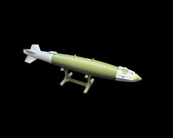 3D Printed GBU-38 Bomb Model | 12.5” Model with Stand | Military Decor | Desk Display