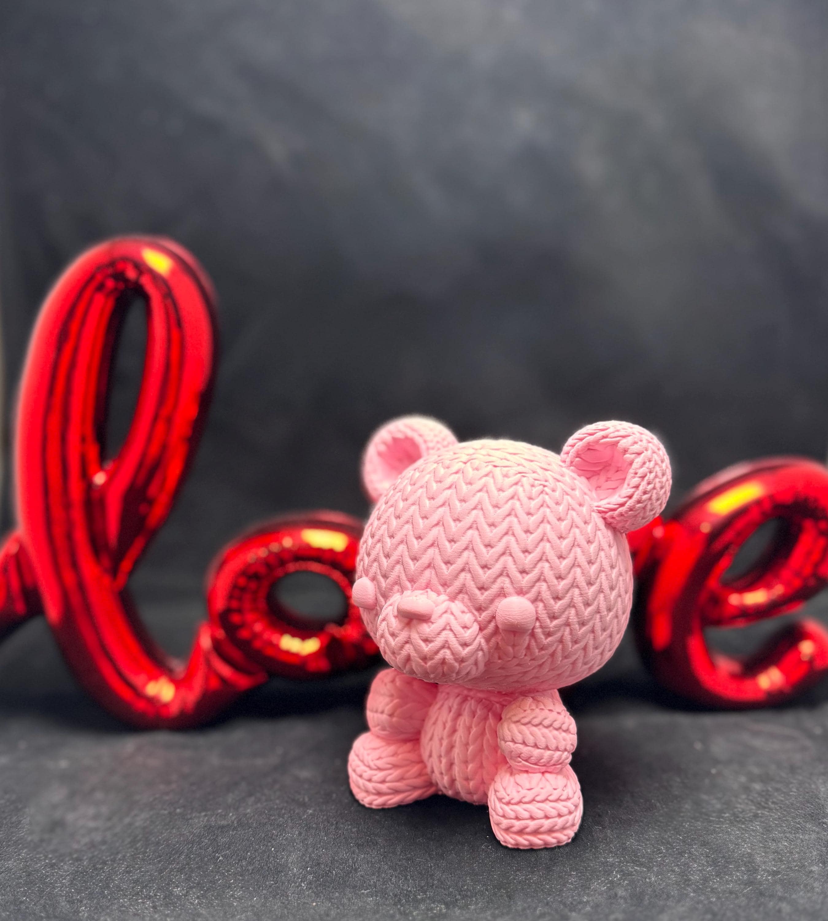 3D Printed Knitted Teddy Bear