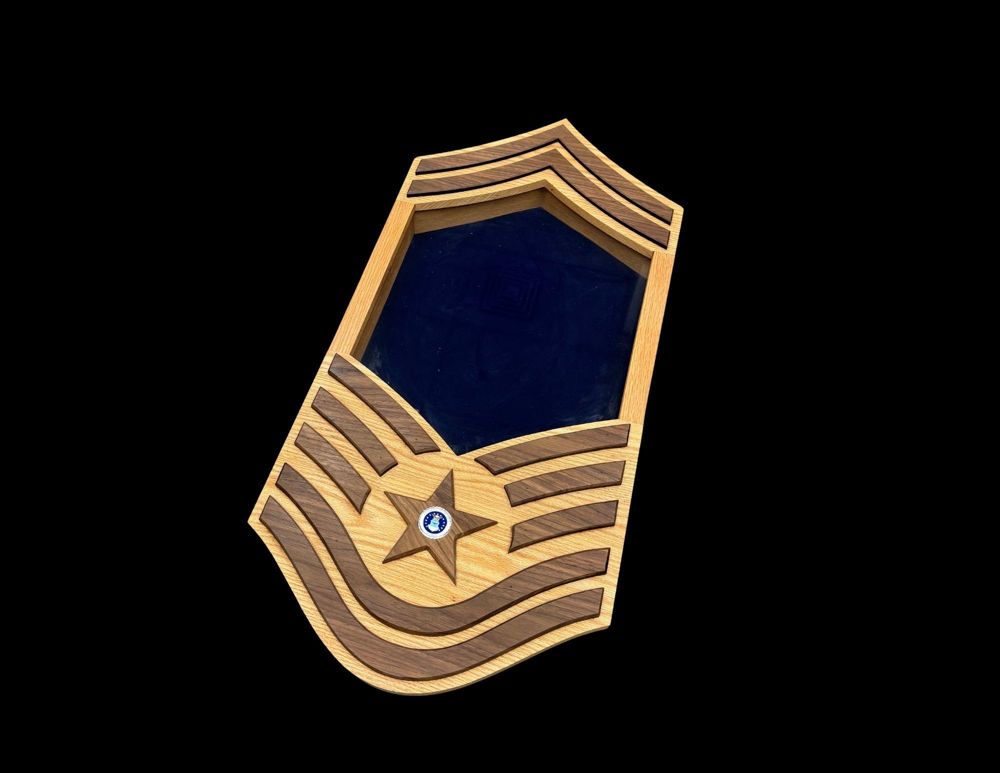 Senior Master Sergeant Shadow Box Air Force Retirement