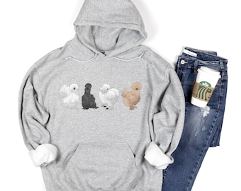 Chicken Lover Silkie Hoodie Unisex Hooded Sweatshirt