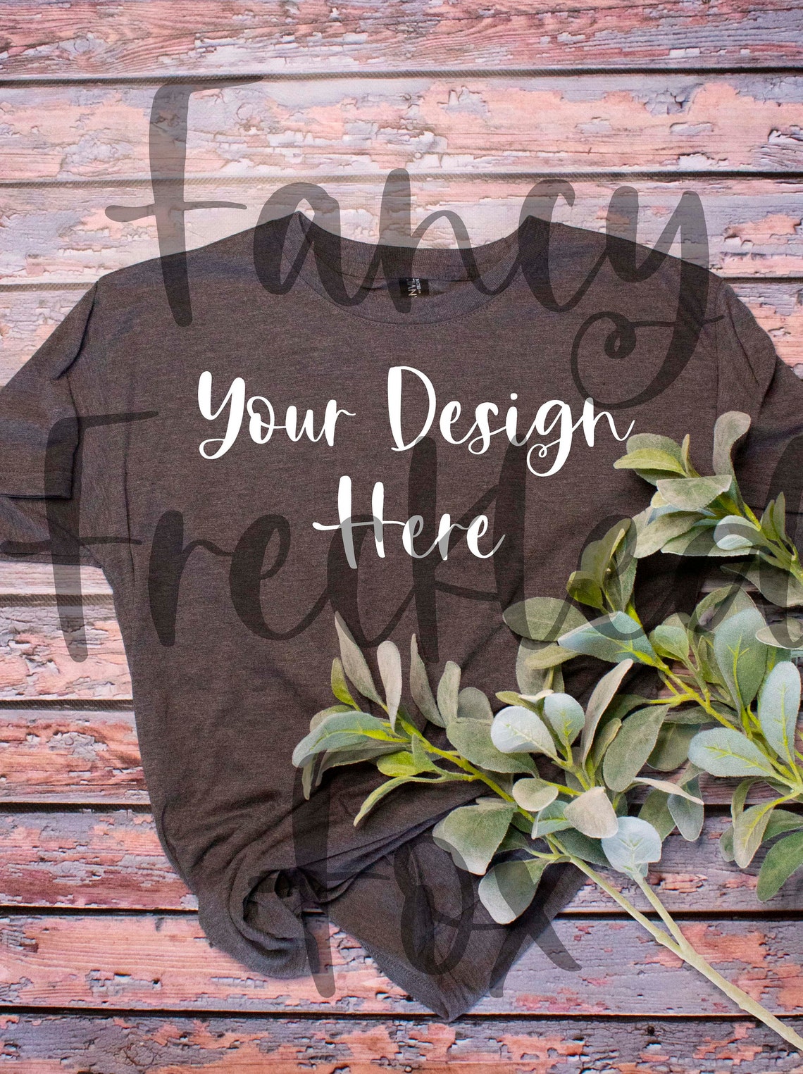 Download Digital Mockup for Gray Bella Canvas T Shirt Eucalyptus | Etsy