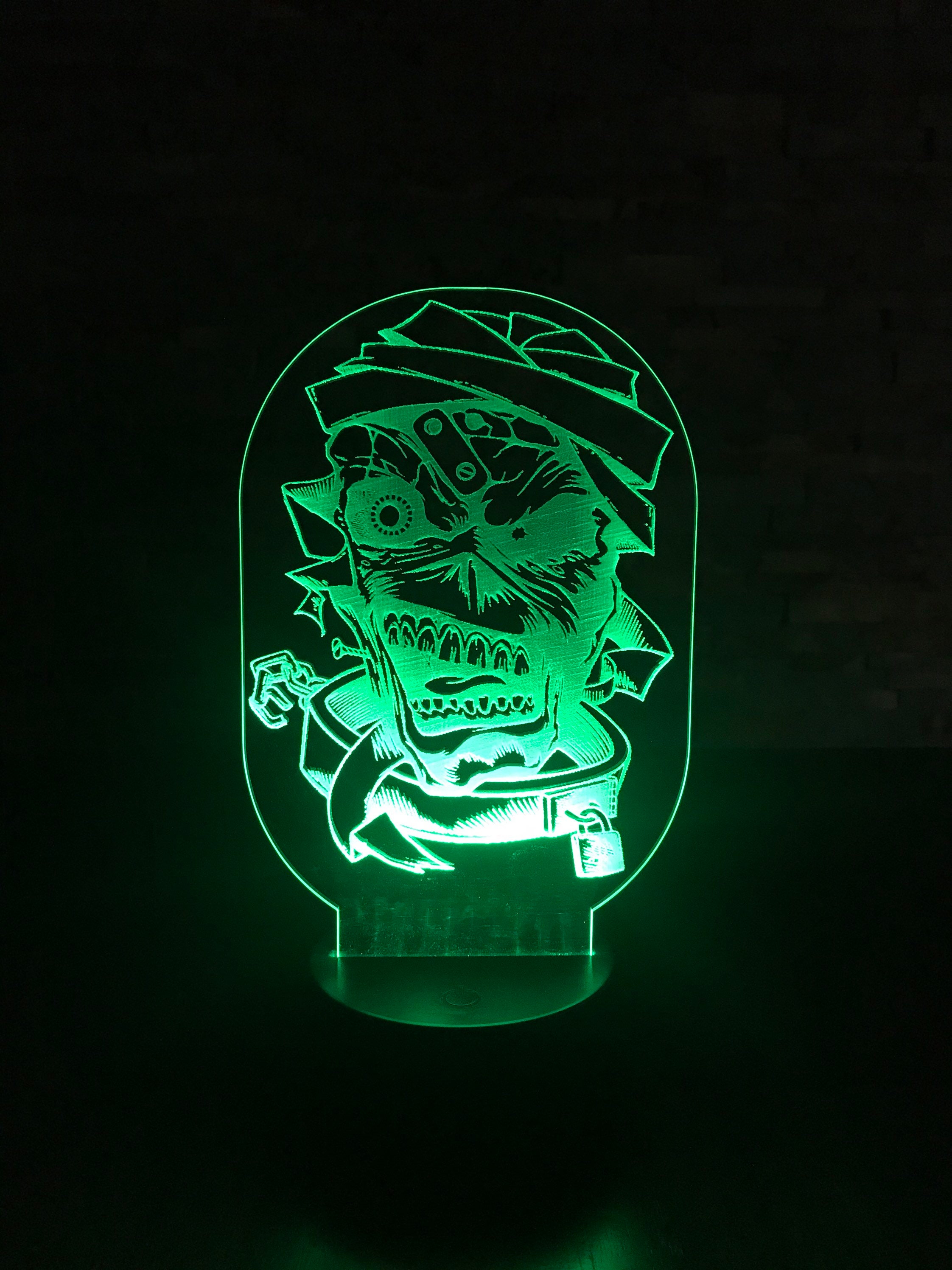 Iron Maiden eddie 7 Color LED Color Changing Laser Cut - Etsy