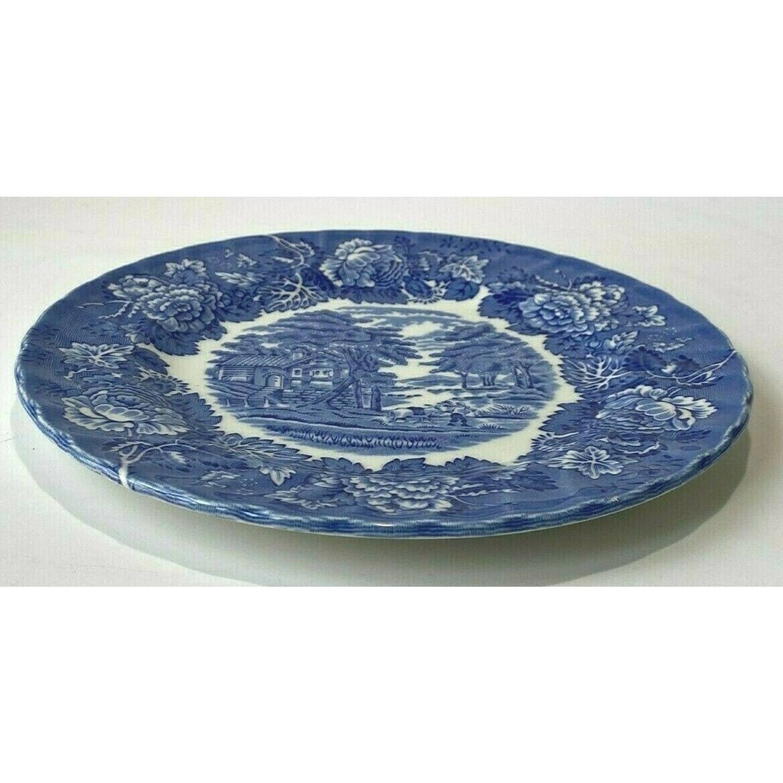 Wood & Sons Blue White Porcelain Salad Plate 8 English | Etsy