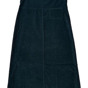 Vintage LL Bean Green Corduroy Jumper Midi Dress Sz 6 Petite Excellent!