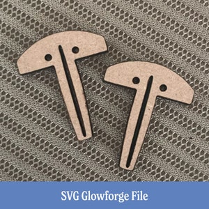 Crumb Tray Pins for Glowforge | SVG Digital Download | Digital Honeycomb Tray Pins File | Glowforge ready | instant download | holders | SVG