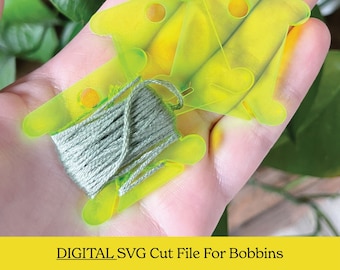 Acryl Bobbins Digital download, SVG, Glowforge, Nähen, Kreuzstich, nähen, Bobbins, Werkzeuge, laser cut, downloadable, Geschenke, Oma, Mama