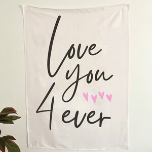 Boho Wedding Backdrop, Wedding Sign Backdrop, Love You 4 Ever Wedding ...