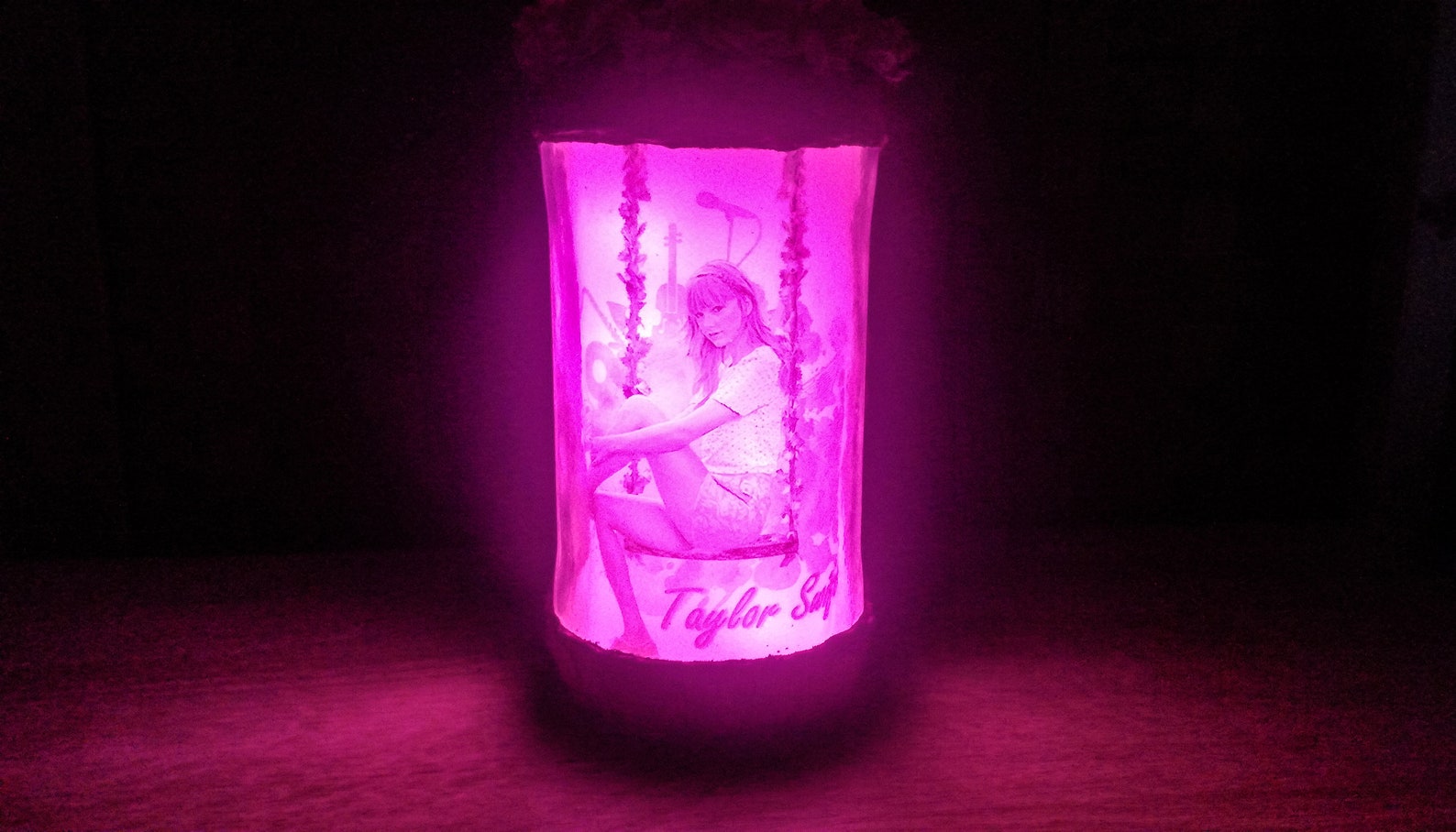Taylor Swift Lamp Cute Jar Lantern Floral Night Light Gift | Etsy