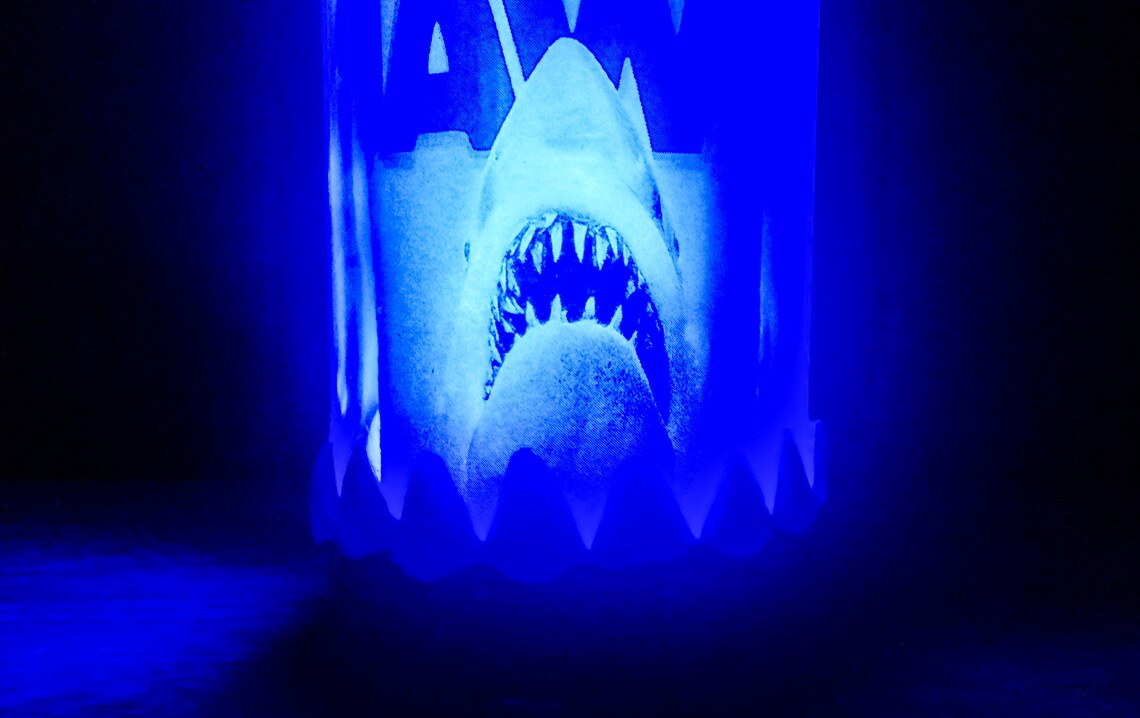 Jaws Movie Lamp Shark Horror Night Light Great White Shark ...