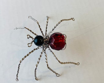 3 in 1 Best gift, lucky charms & Christmas tree decorations. Wire spider. Ideal gift for New Year's resolutions