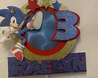 Sonic cake topper