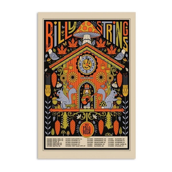 Billy Strings 2023 Fall Poster Etsy