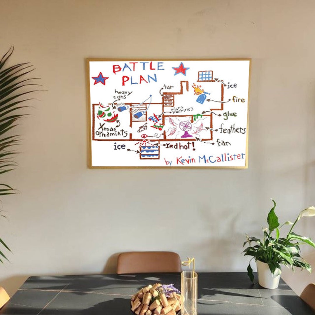 Home Alone Battle Plan Poster, No Framed, Gift - Etsy