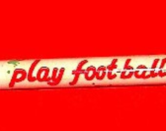 PLAY FOOTBALL  80s Great Wall China wood pencil kawaii - matita deliziosa calcio sport  nuova