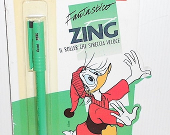 PAPEROGA - Fethry Duck 90s Disney Pentel italy Zing pen - misb pen