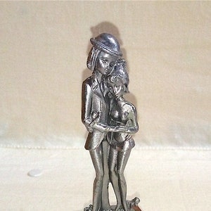 Raymond Peynet années 70 Italie petite statue figure super mignon Lovers menthe nouvelle figurine en étain Magnifiques amoureux image 1