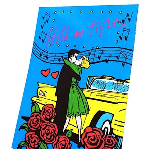FIORUCCI 80er Jahren Beatrice d'este - Kunst grafische Erinnerungen Italien - Postkarte - Postkarte - halten Sie mich eng