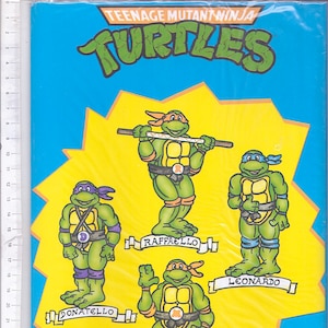 TEENAGE MUTANT ninja Turtles  - Tartarughe Ninja 1991 italy stationery letter set 10 + 10  carta da lettere misb