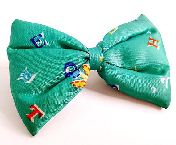 green ribbon hair pin from 80s france hair bow green clip ko Naj Oleari lettering and drawings