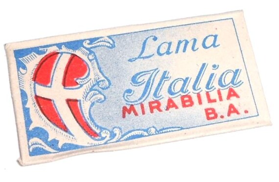 LAMA ITALIA Mirabilia B.A.60s italy pacchetto lamette da barba mint