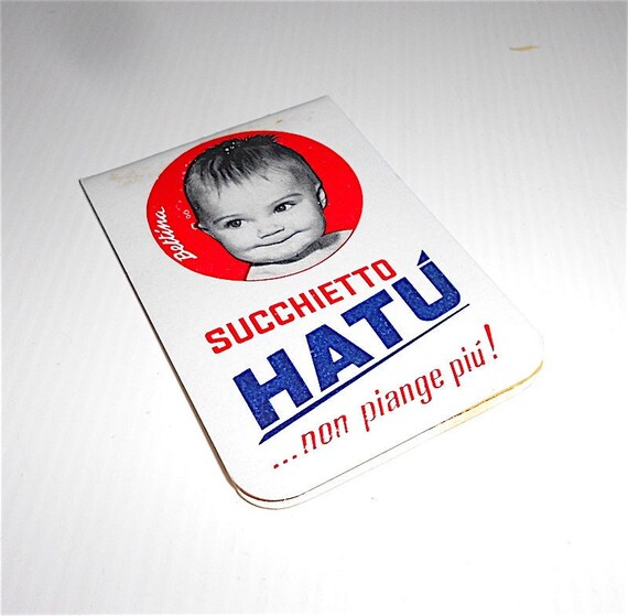 HATU' Succhietto 60s Italy advertising soap sheets pack - advertising soap sheets