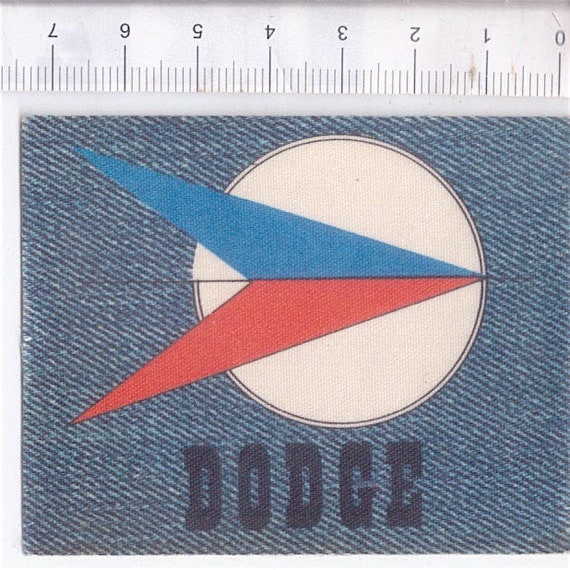 DODGE 70s Edis italy sticker figurina adesiva jeans