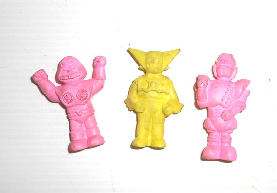 ROBOT - Getter robot 80s Japan lot 3 eraser rubber rubber rubber radiergummi kawaii