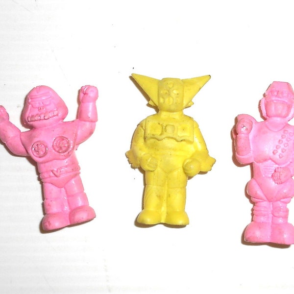 ROBOT - Getter robot 80s Japan lot 3 eraser rubber rubber rubber radiergummi kawaii