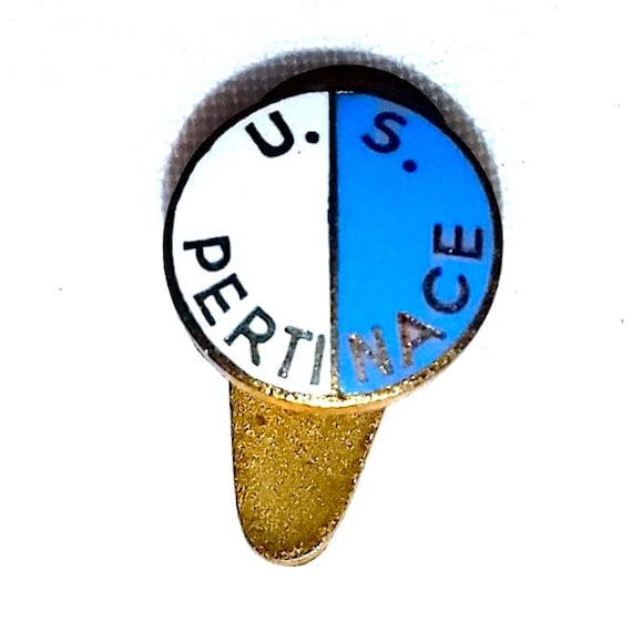 U.S. PERTINACE Unione Sportiva 60s G.B. Rota Genova Italy vintage pin badge pin badge eyelet football