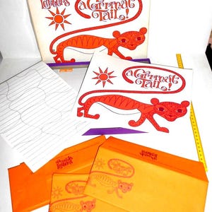 MONTAG'S PUZZLE LETTERES 60s   stationery letter set - carta da lettere in box