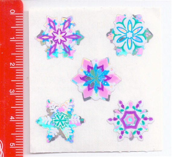 NEVE - SNOW 80s  Sandylion Canada sticker sheet  plastic - foglietto adesive plastica