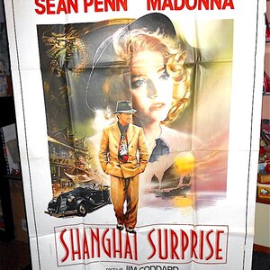 MADONNA - Sean Penn - SHANGHAI SURPRISE 1986 first edition italian maxi movie poster - giant movie poster