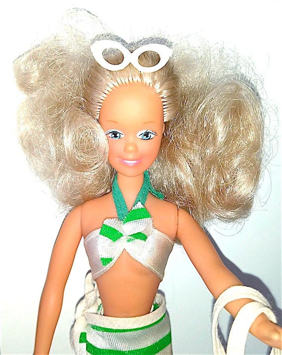 ANNA IN Abbronzatissima 90s Migliorati italy beautiful vintage doll in box used - splendida bambolal che si abbronza usata in scatola