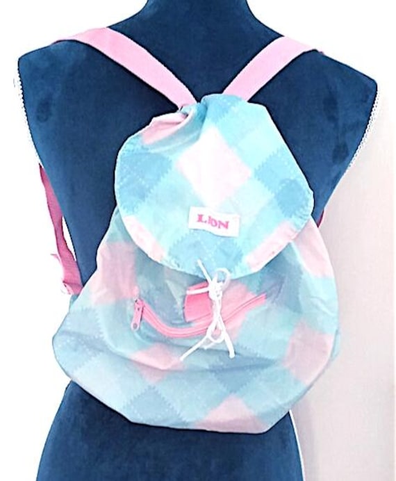 Lion 80s Taiwan - backpack rucksack backpack super pastel kawaii tartan delicious vintage