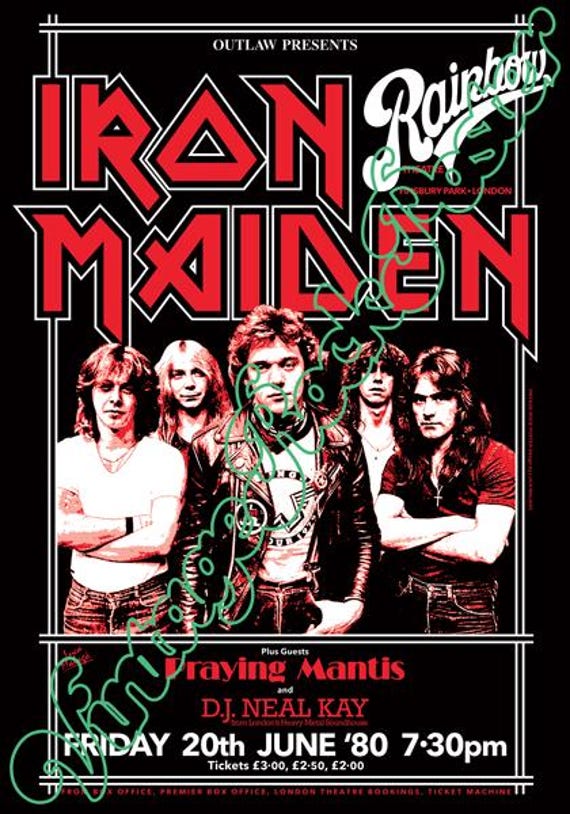 IRON MAIDEN concert poster!