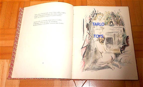 Paul Verlaine - Ouvres Libres: Les Amies femmes 1942 illustr. Berthommè limited edition book 227/250 1 rare edition